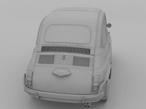 fiat 500 nuova sport 1958 hdri 3D Model