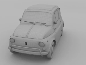 fiat 500 nuova sport 1958 hdri 3D Model