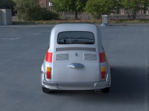 fiat 500 nuova sport 1958 with interior hdri 3d mo Modèle 3D