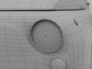 fiat 500 nuova 1957 rusty hdri 3D Model