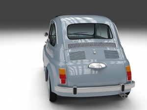 fiat 500 nuova 1957 with interior hdri Modelo 3D