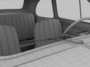 fiat 500 nuova 1957 with interior hdri Modelo 3D