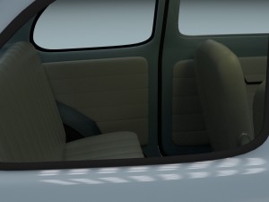 fiat 500 nuova 1957 with interior hdri Modelo 3D