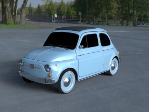 fiat 500 novo 1957 hdri Modelo 3D