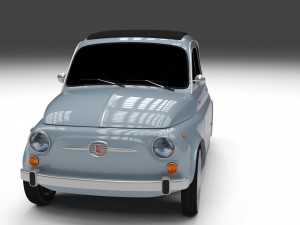 fiat 500 nuova 1957 hdri 3D Model