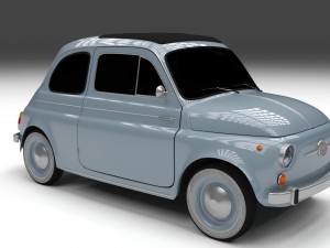 fiat 500 nuova 1957 hdri 3D Model