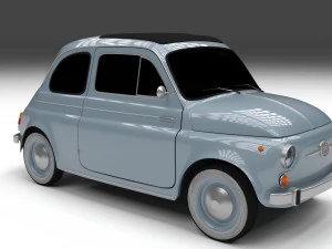 fiat 500 nuova 1957 hdri 3D Model