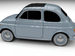 fiat 500 nuova 1957 hdri 3D Model