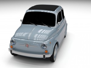 fiat 500 nuova 1957 hdri 3D Model