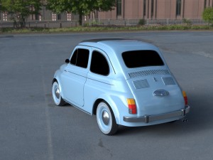 fiat 500 nuova 1957 hdri 3D Model