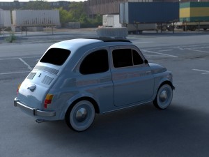fiat 500 nuova 1957 hdri 3D Model