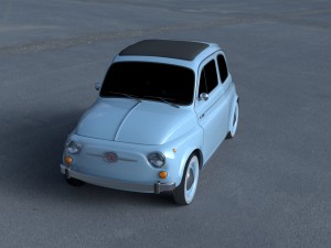 fiat 500 nuova 1957 hdri 3D Model