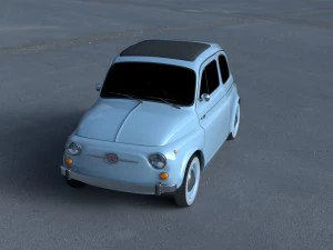 fiat 500 nuova 1957 hdri 3D Model