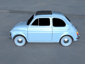 fiat 500 nuova 1957 hdri 3D Model