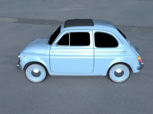 fiat 500 nuova 1957 hdri 3D Model