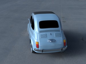 fiat 500 nuova 1957 hdri 3D Model