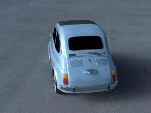 fiat 500 nuova 1957 hdri 3D Model