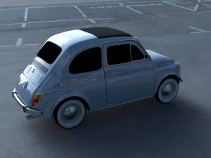 fiat 500 nuova 1957 hdri 3D Model