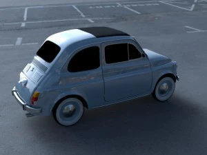 fiat 500 nuova 1957 hdri 3D Model