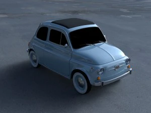 fiat 500 nuova 1957 hdri 3D Model