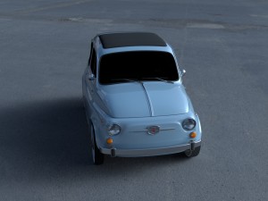 fiat 500 nuova 1957 hdri 3D Model