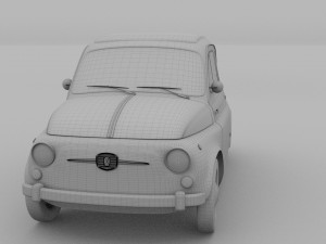 fiat 500 nuova 1957 hdri 3D Model