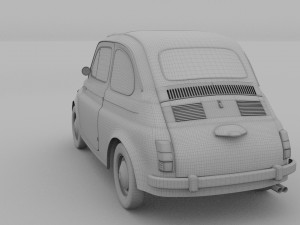 fiat 500 nuova 1957 hdri 3D Model