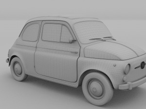 fiat 500 nuova 1957 hdri 3D Model