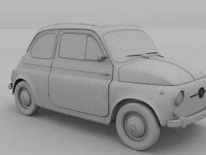 fiat 500 nuova 1957 hdri 3D Model