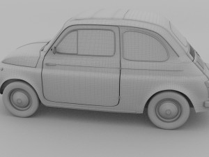 fiat 500 nuova 1957 hdri 3D Model