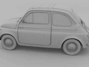 fiat 500 nuova 1957 hdri 3D Model