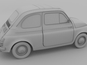 fiat 500 nuova 1957 hdri 3D Model
