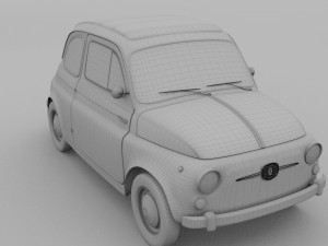 fiat 500 nuova 1957 hdri 3D Model