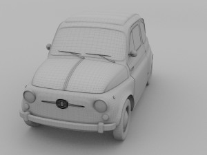 fiat 500 nuova 1957 hdri 3D Model
