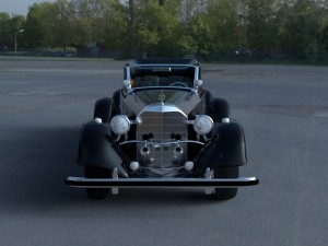 mercedes 770k staff car hdri 3D Model