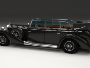 mercedes 770k staff car hdri 3D Model