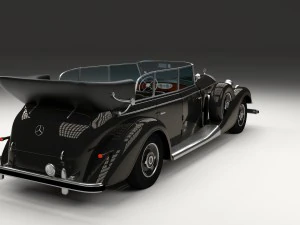 mercedes 770k staff car hdri 3D Model