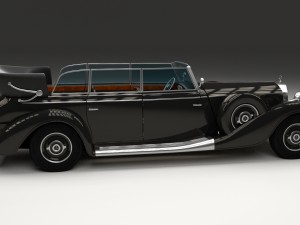 mercedes 770k staff car hdri 3D Model