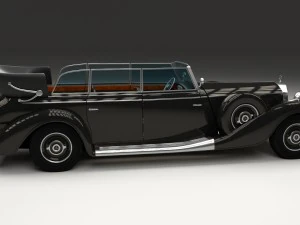 mercedes 770k staff car hdri 3D Model
