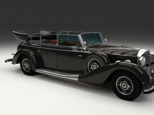 mercedes 770k staff car hdri 3D Model