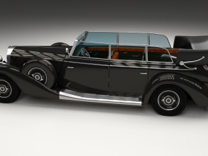 mercedes 770k staff car hdri 3D Model