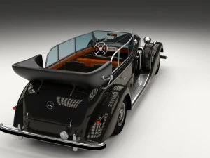 mercedes 770k staff car hdri 3D Model