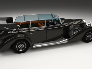 mercedes 770k staff car hdri 3D Model