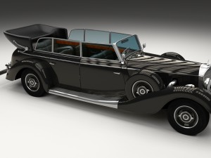 mercedes 770k staff car hdri 3D Model