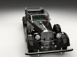 mercedes 770k staff car hdri 3D Model