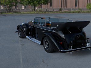 mercedes 770k staff car hdri 3D Model