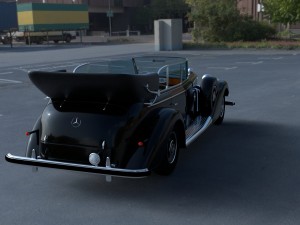 mercedes 770k staff car hdri 3D Model