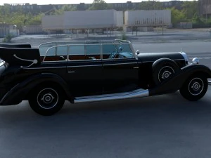 mercedes 770k staff car hdri 3D Model