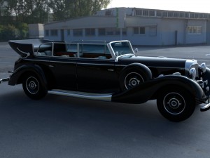 mercedes 770k staff car hdri 3D Model