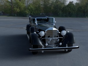 mercedes 770k staff car hdri 3D Model